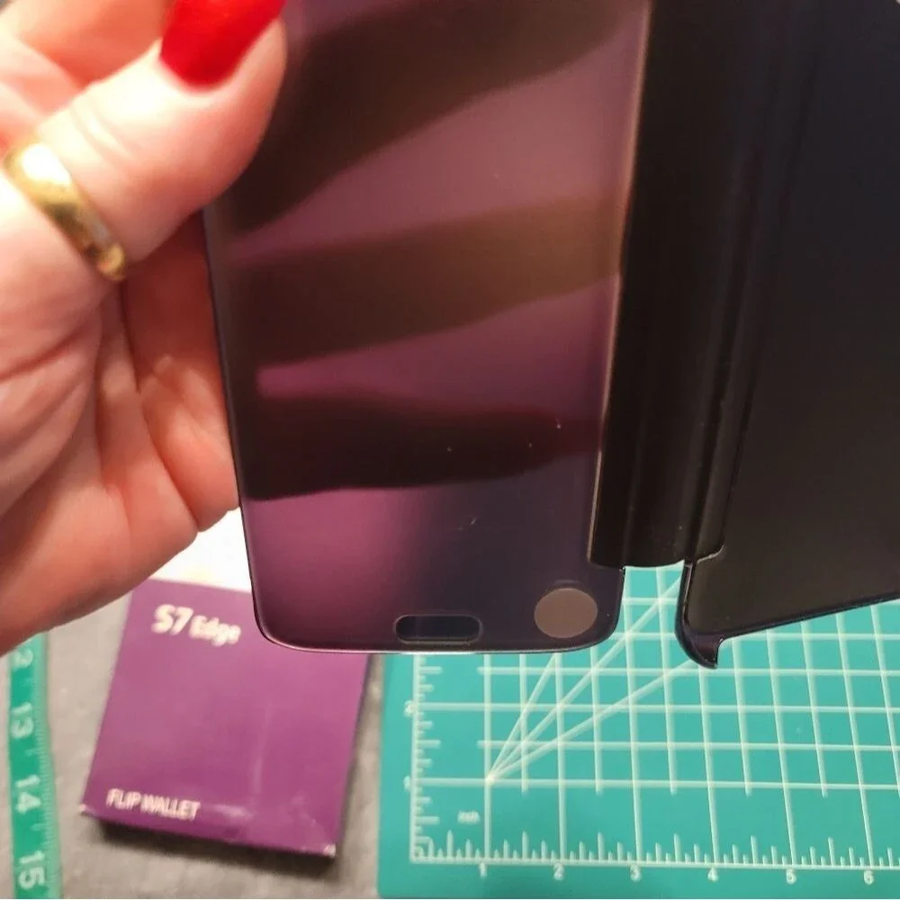 0464. NIB~ SAMSUNG ~ S7 Edge ~ 2 - Flip Cases ~ 🩷💜🩷💜 ~ I shattered my phone!